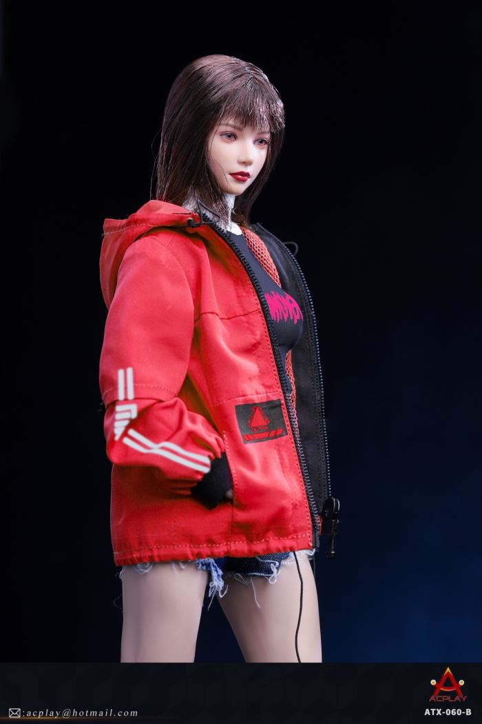 Women's trendy jacket denim shorts clothing set 1/6