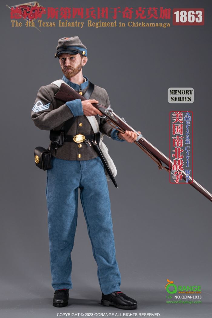American Civil War Confederate Army Fourth Texas Regiment at Chickamauga 1/6