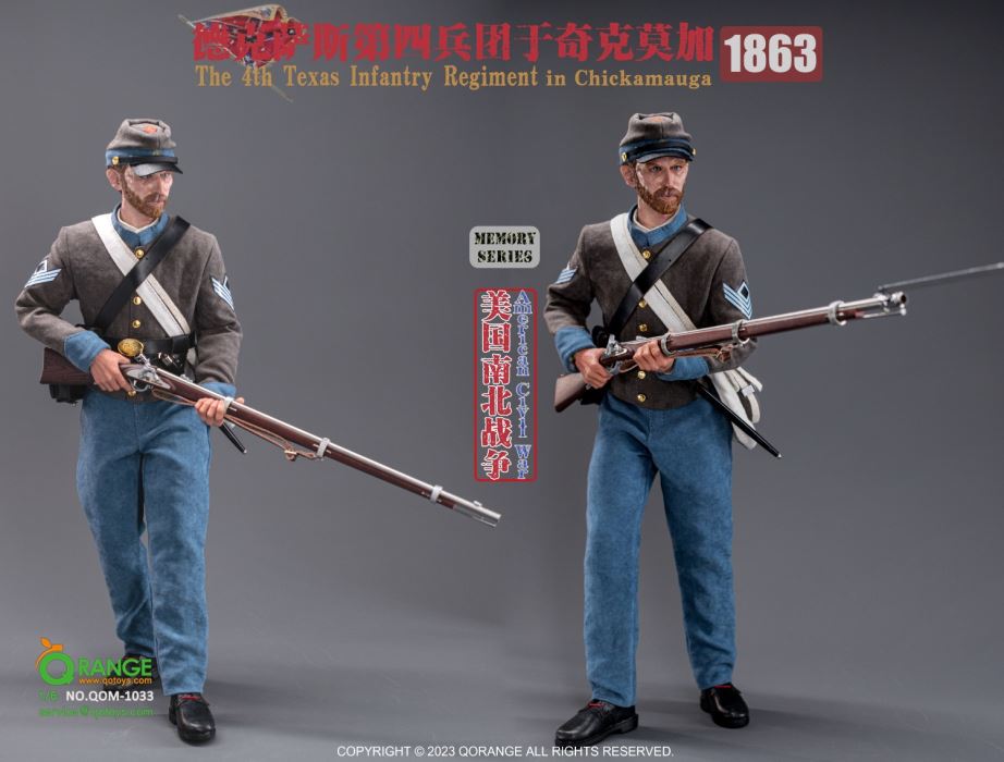 American Civil War Confederate Army Fourth Texas Regiment at Chickamauga 1/6