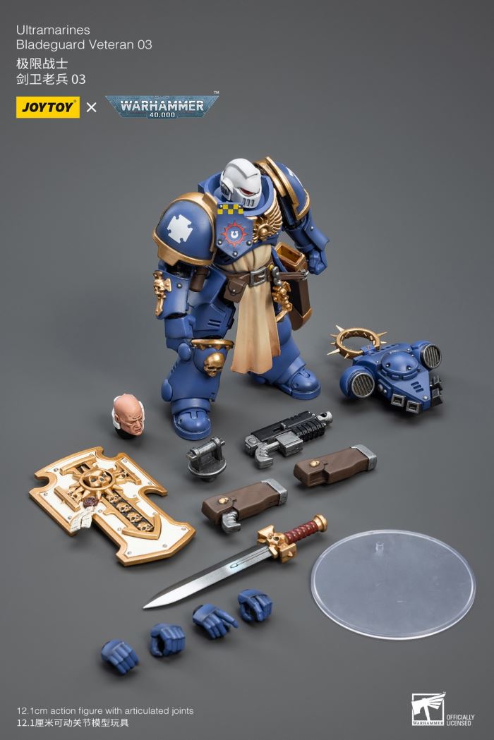 Ultramarines-Sword Guard Veteran Sergeant Proximo Brothers/Veteran 02/Veteran 03 1/18