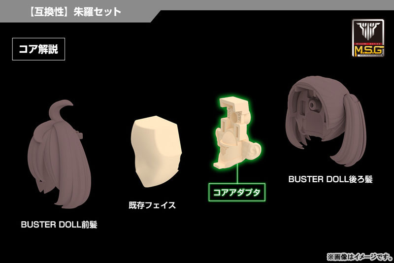 Megami Device M.S.G 03 Face Set ASRA Skin Color A