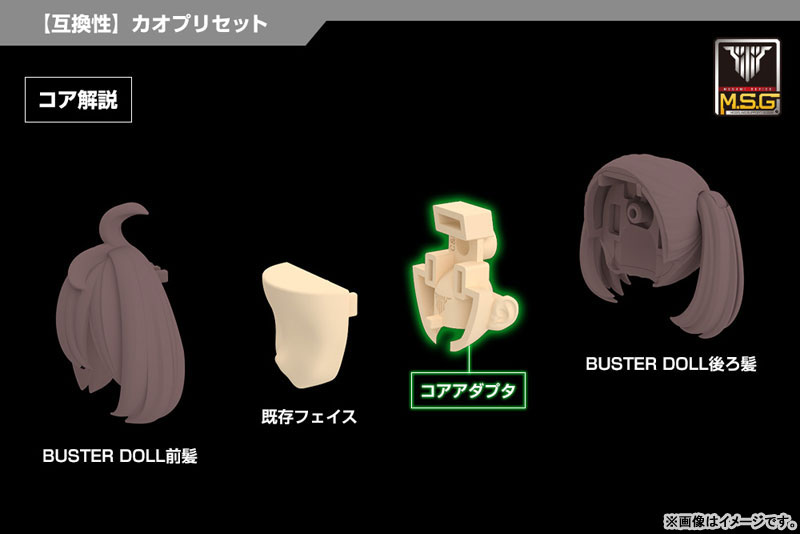 Megami Device M.S.G 04 Face Set Chaos & Pretty Skin Color A