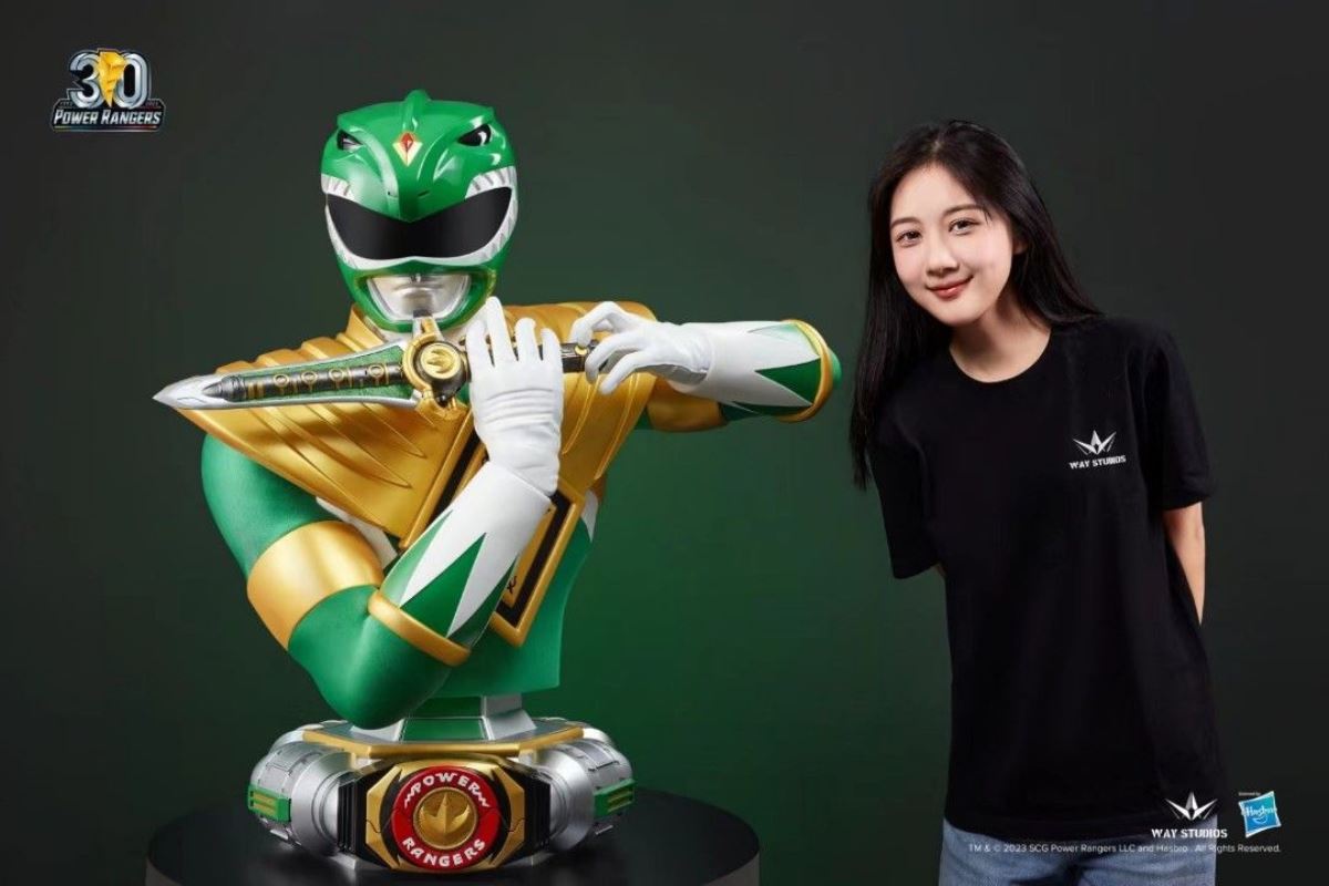 Power Rangers Green Warrior bust