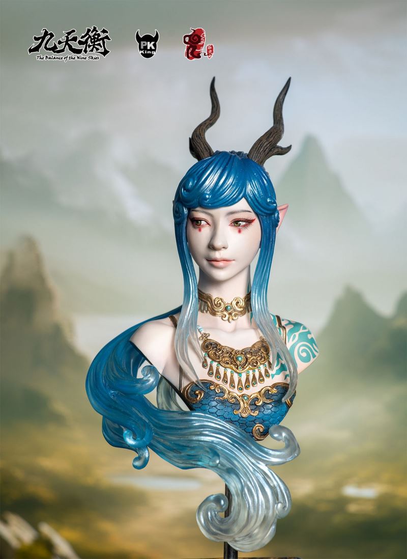 Jiu Tianheng Donggong Qinglong Dragon Girl Bust