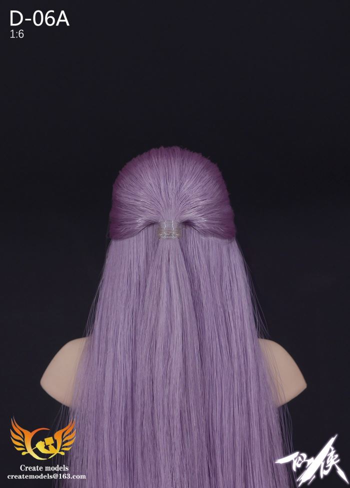 Fairy Hero series female head - AB two hair colors 1/6