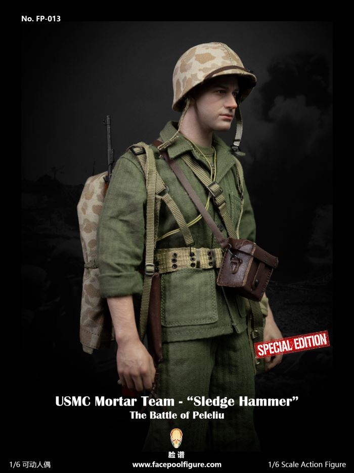 World War II US Marine Corps mortar player Sledgehammer 1/6
