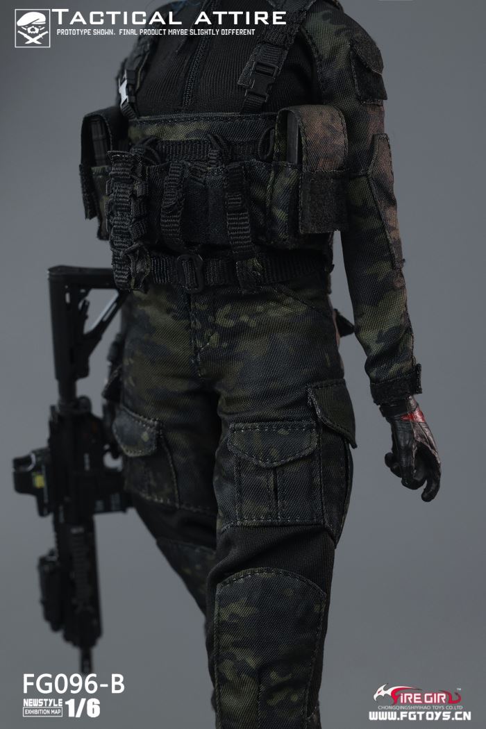Women's combat uniform suit elevator 1/6