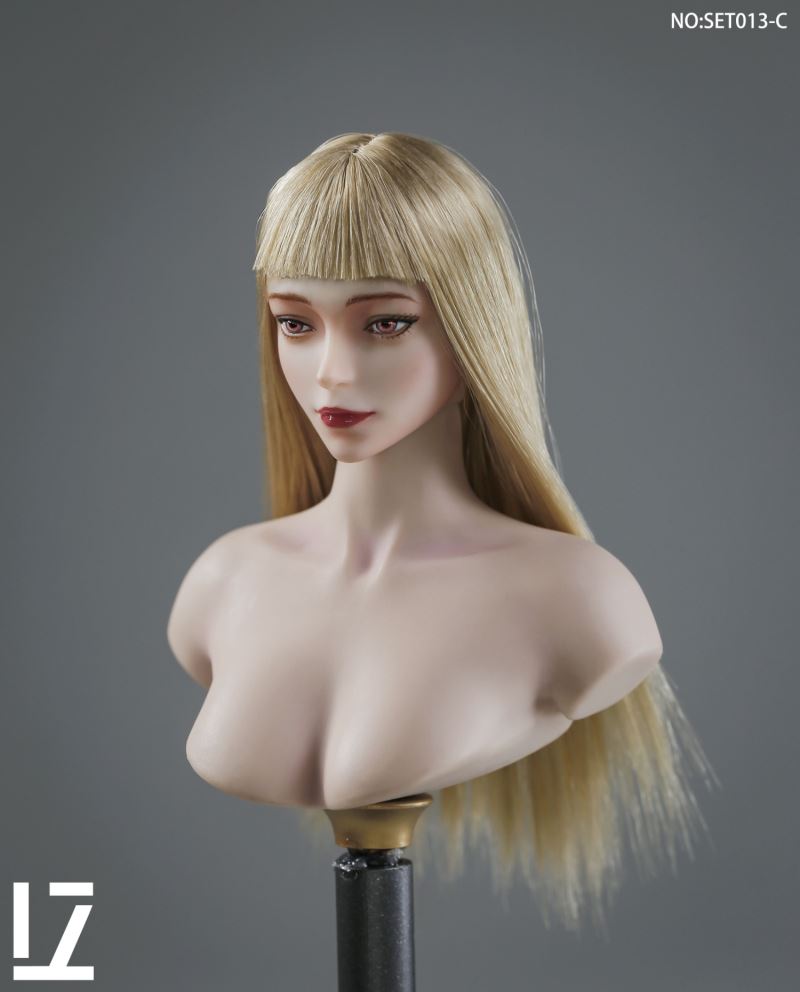 female head carving SET013 1/6