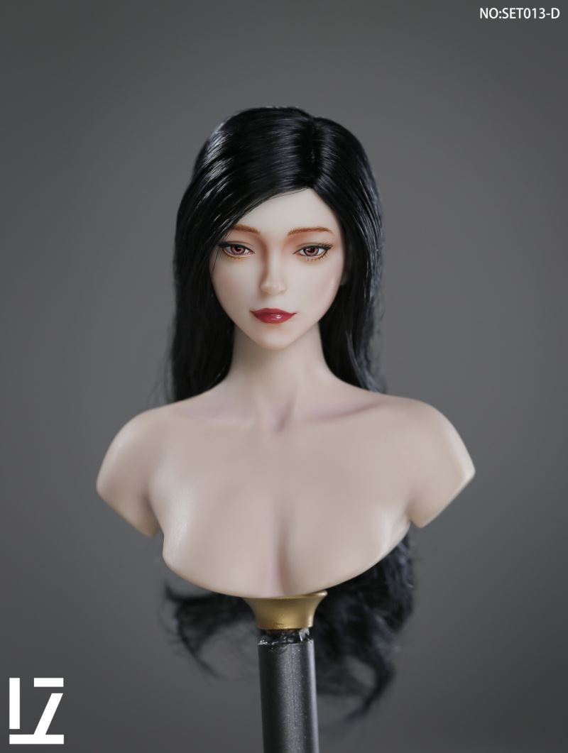 female head carving SET013 1/6