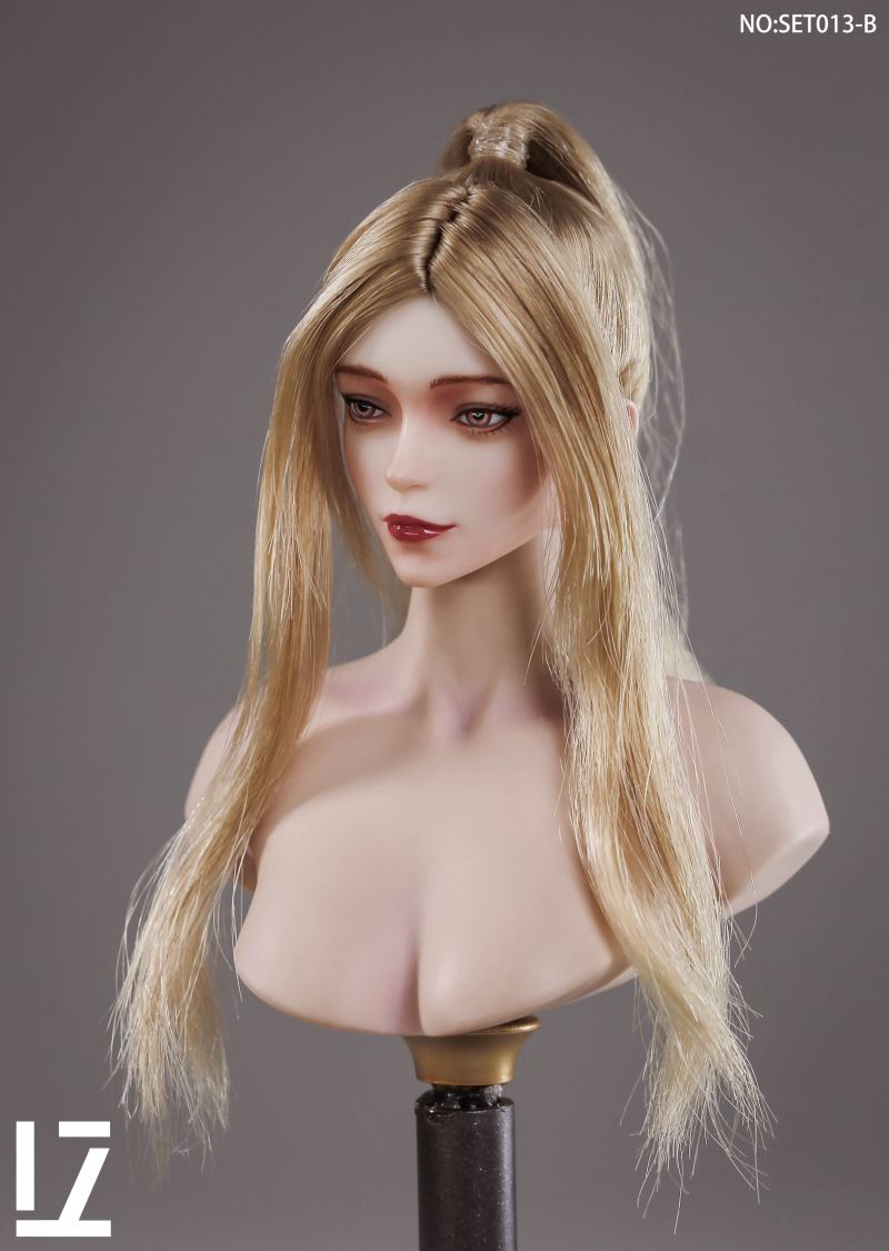 female head carving SET013 1/6