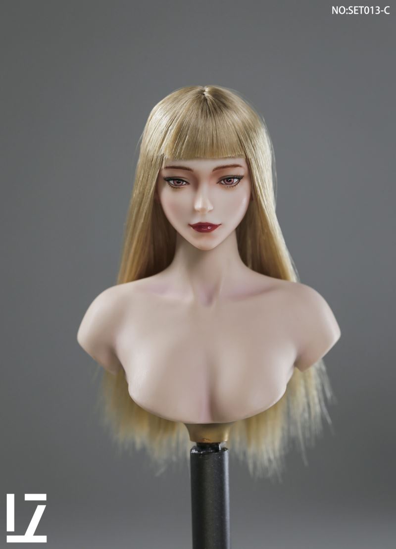 female head carving SET013 1/6