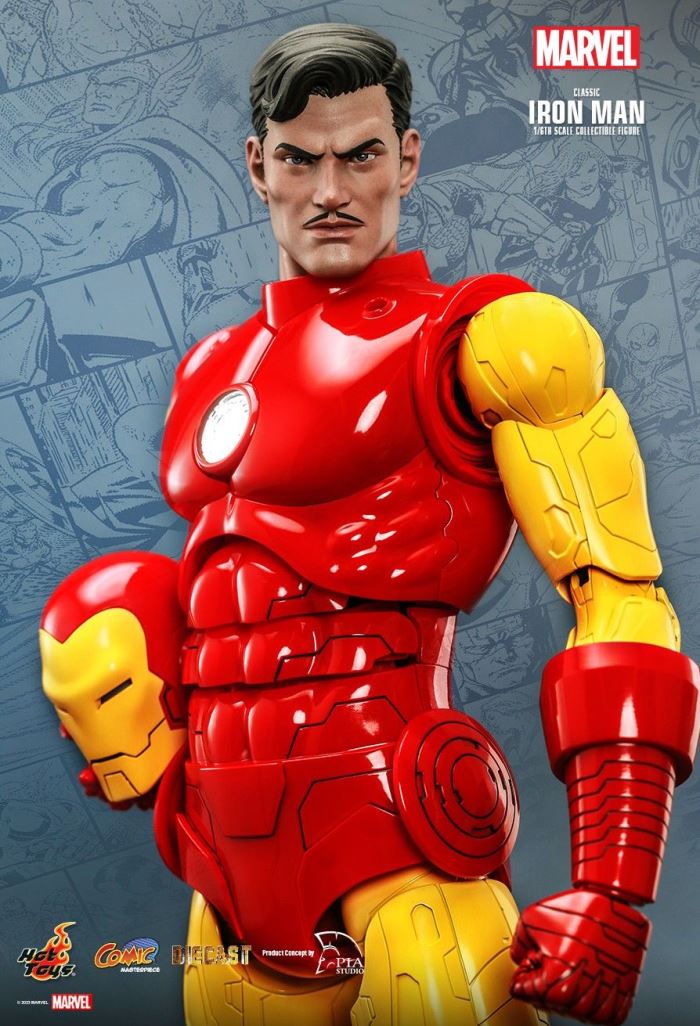 MARVEL COMICS CLASSIC IRON MAN HOT TOYS EXCLUSIVE