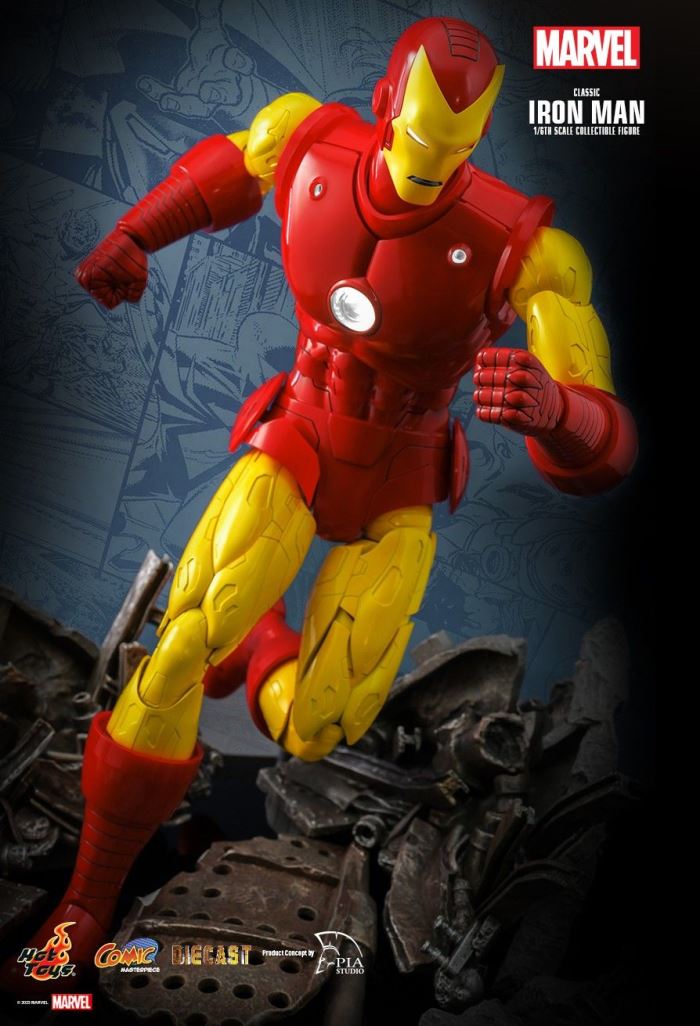 MARVEL COMICS CLASSIC IRON MAN HOT TOYS EXCLUSIVE