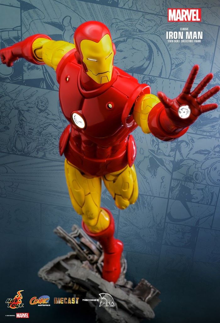 MARVEL COMICS CLASSIC IRON MAN HOT TOYS EXCLUSIVE