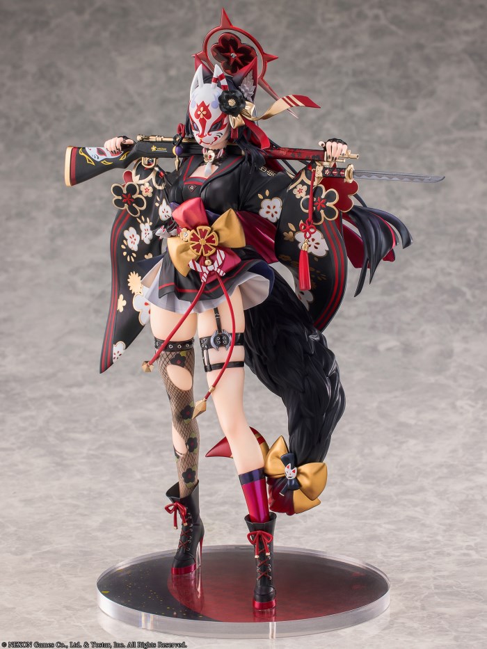 Blue Archive Kosaka Wakamo Figur 1/7 – 25 Cm, PVC, Mit Austauschbaren Gesichtsteilen, Anime-Fan-Collectible