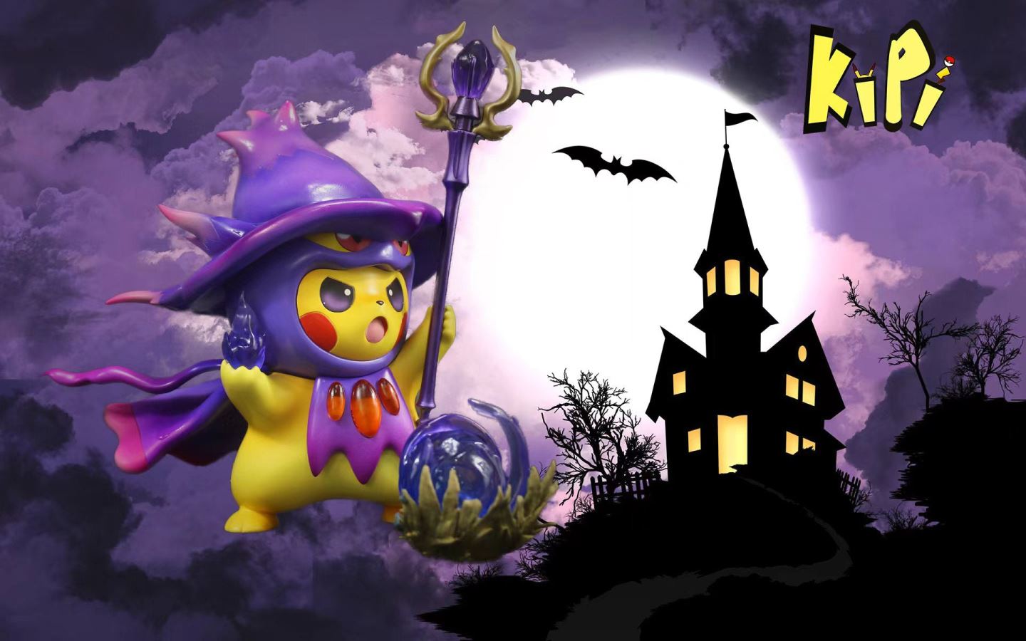 Mismagius Cosplay Pikachu - Pokemon Statue - Kipi Studio