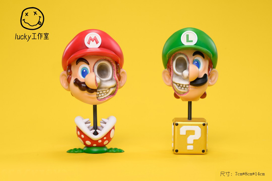 Half-Anatomy Mario Twin Brothers
