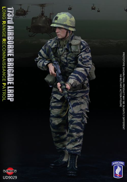 Vietnam War U.S. 173rd Airborne Brigade Long Range Reconnaissance Patrol Unit LRRP action figure 1/6