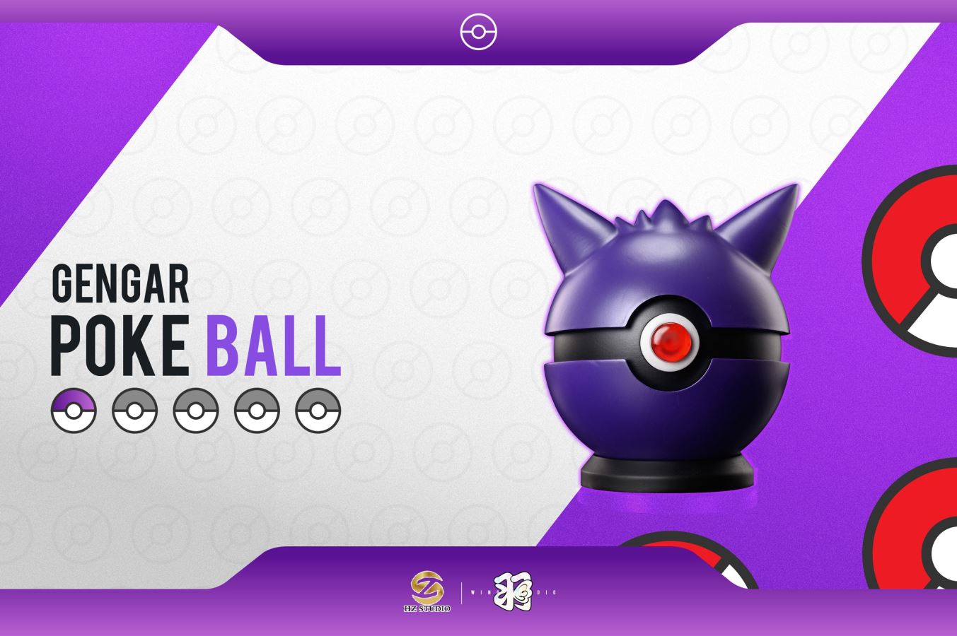 Champion Group Poke Ball Series 002 Gengar Poke Ball - Pokemon 1/1
