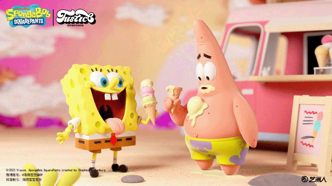 Spongebob Patrick Star & Squidward & Mr. Krabs & SpongeBob SquarePants