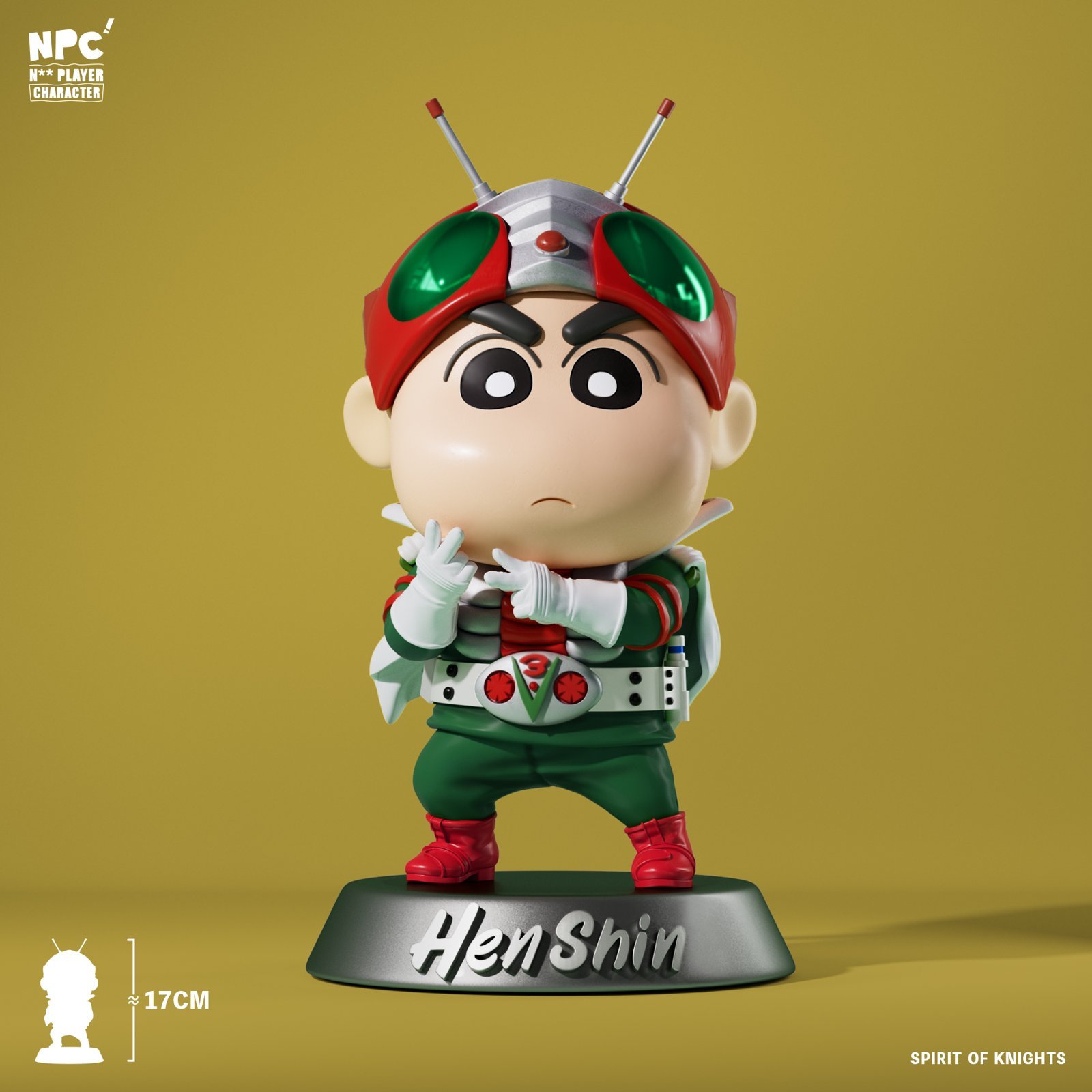 Kamen Rider V3 Cosplay Shin-chan - Crayon Shin-chan