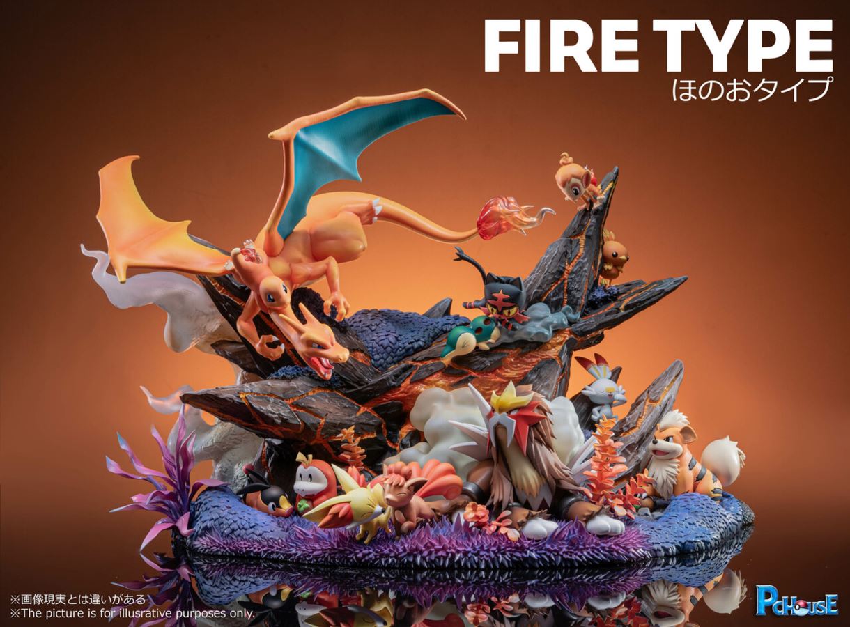 Charizard group Fire - Pokemon