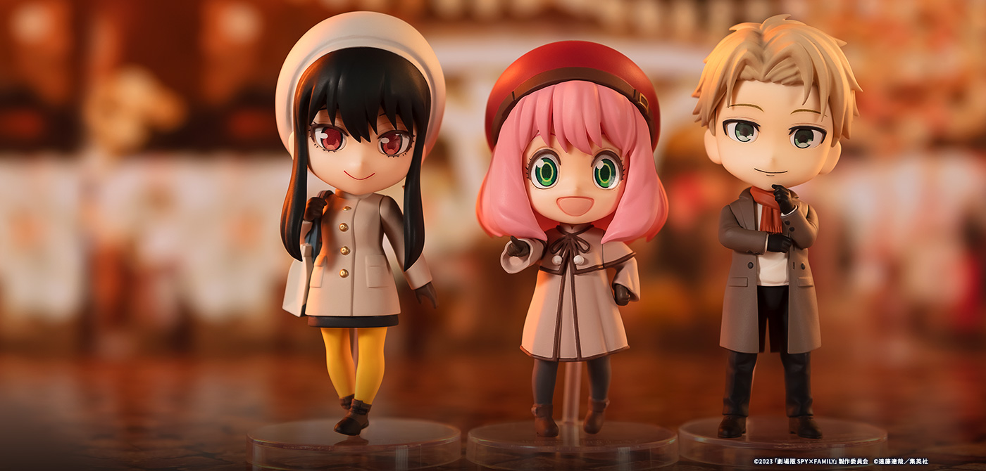 Figuarts mini Anya Forger / Loid Forger / Yor Forger -Movie version SPY×FAMILY CODE: White-