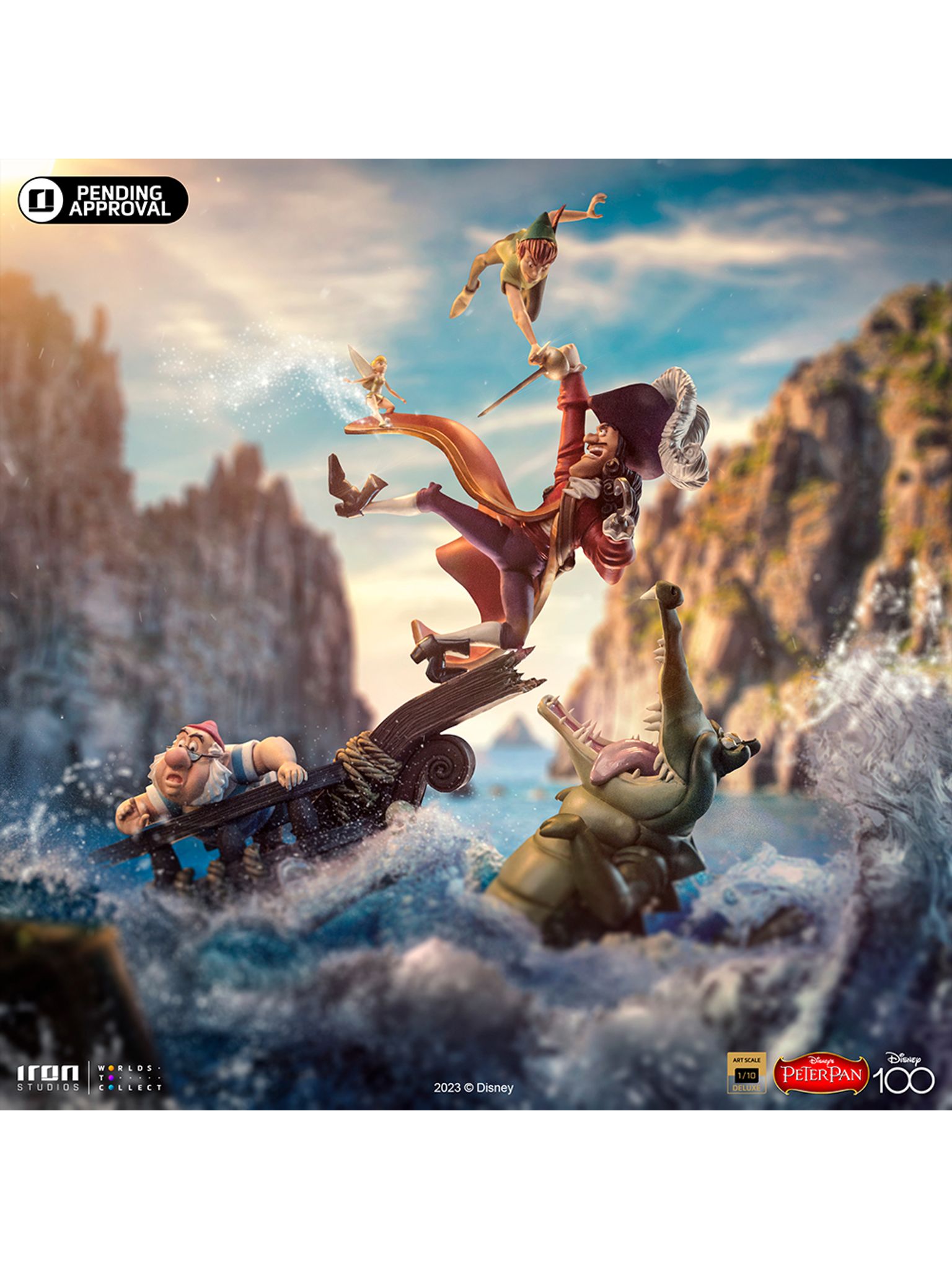Disney 100TH - Peter Pan vs Hook - Art Scale 1/10