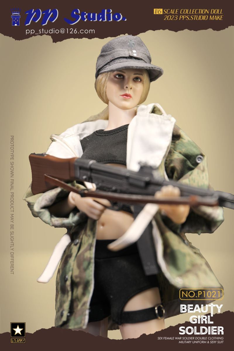 Beauty girl soldier series No. P1021 1/6