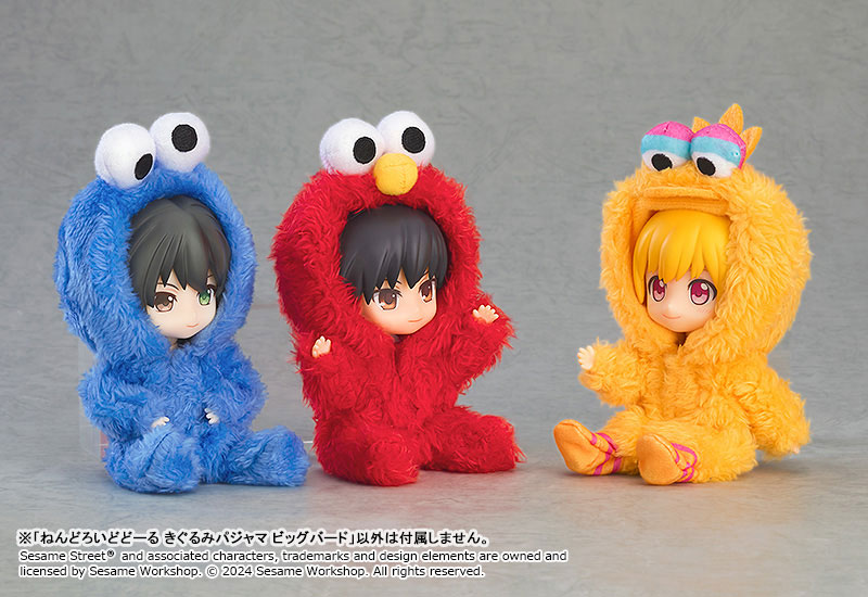 Nendoroid Doll Kigurumi Pajamas: Sesame Street - Elmo / Cookie Monster / Big Bird