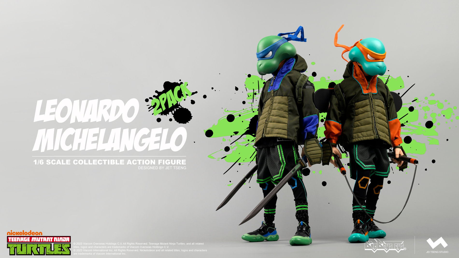 Leonardo and Michelangelo 1/6