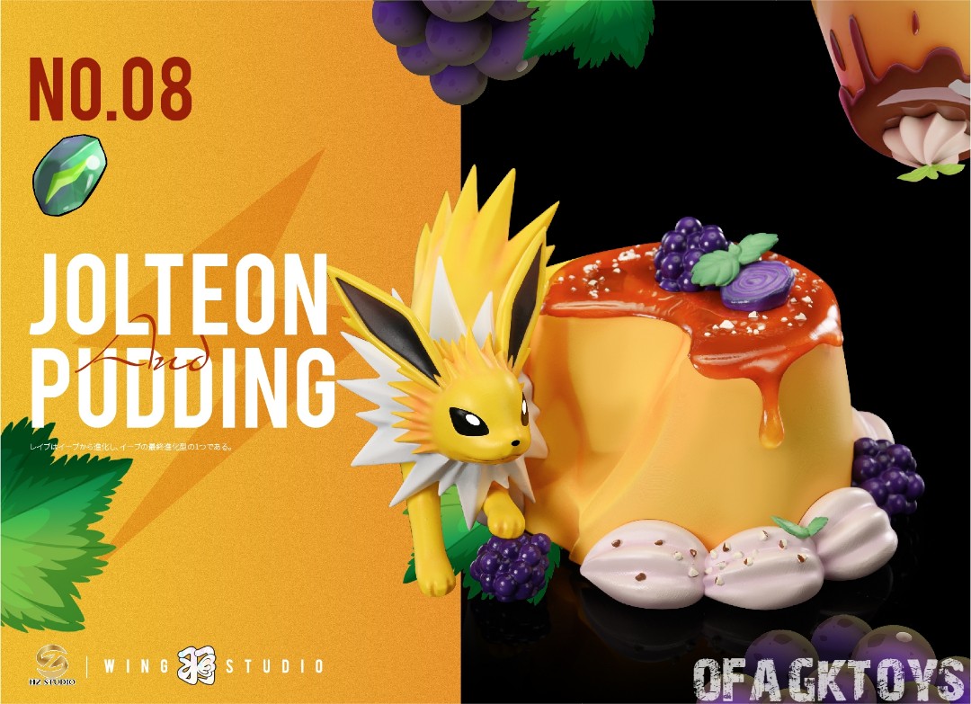 Jolteon and Pudding - Pokemon