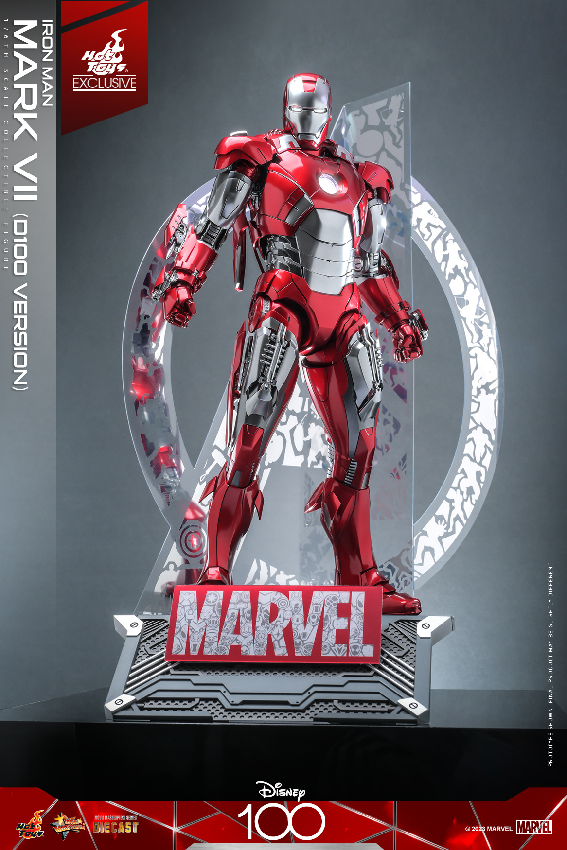 Disney 100th Anniversary Iron Man Mark7 (MMS696D54) 1/6