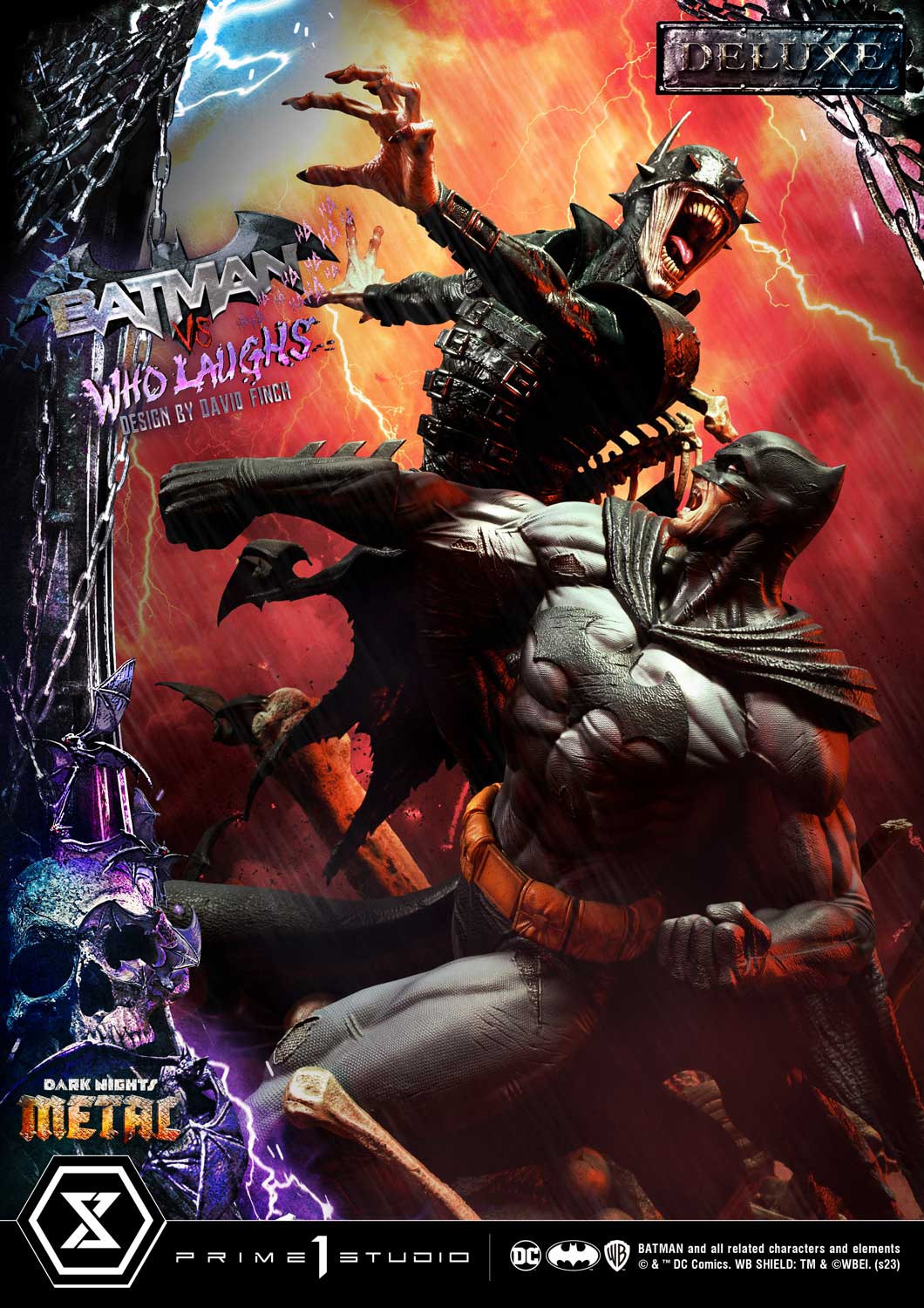 Dark Nights: Metal (Comics)  Batman versus Batman Who Laughs (Design by David Finch) DX Version