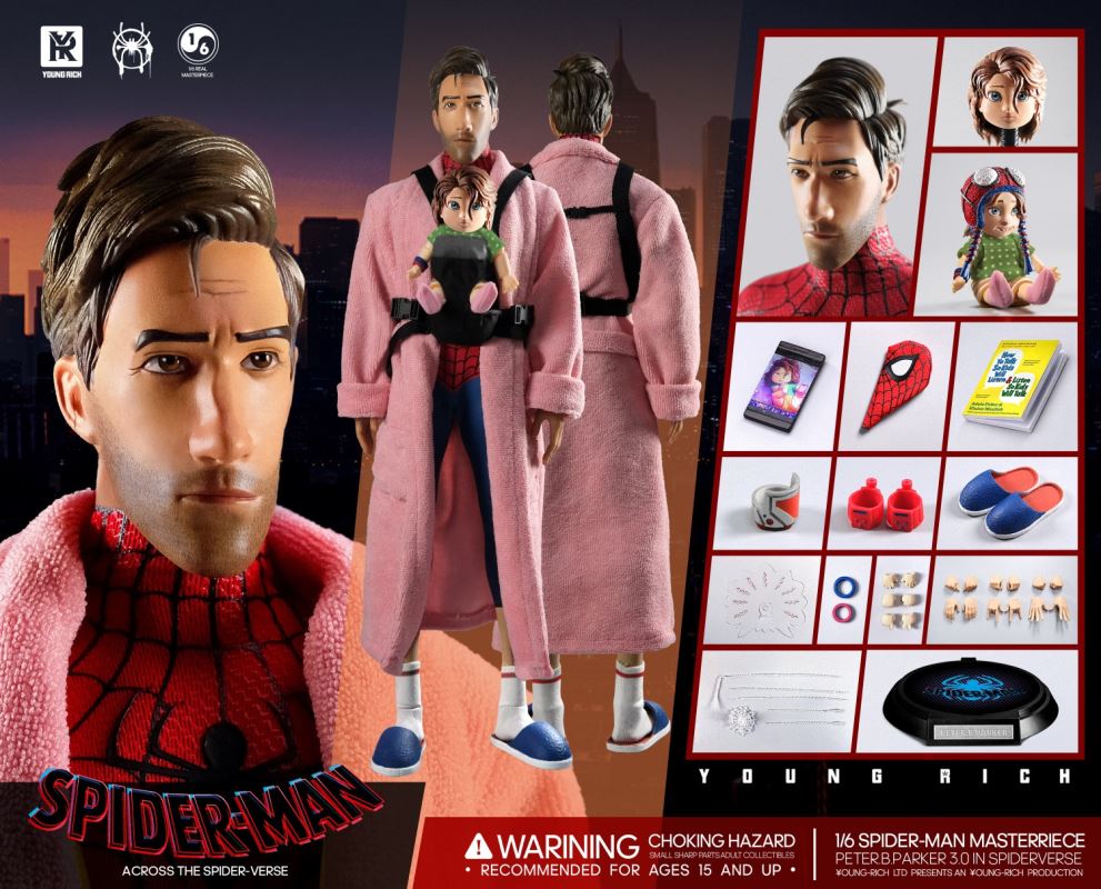 Spider-Man Across the Spider Verse -Middle-aged Parker 3.0 Father and Daughter