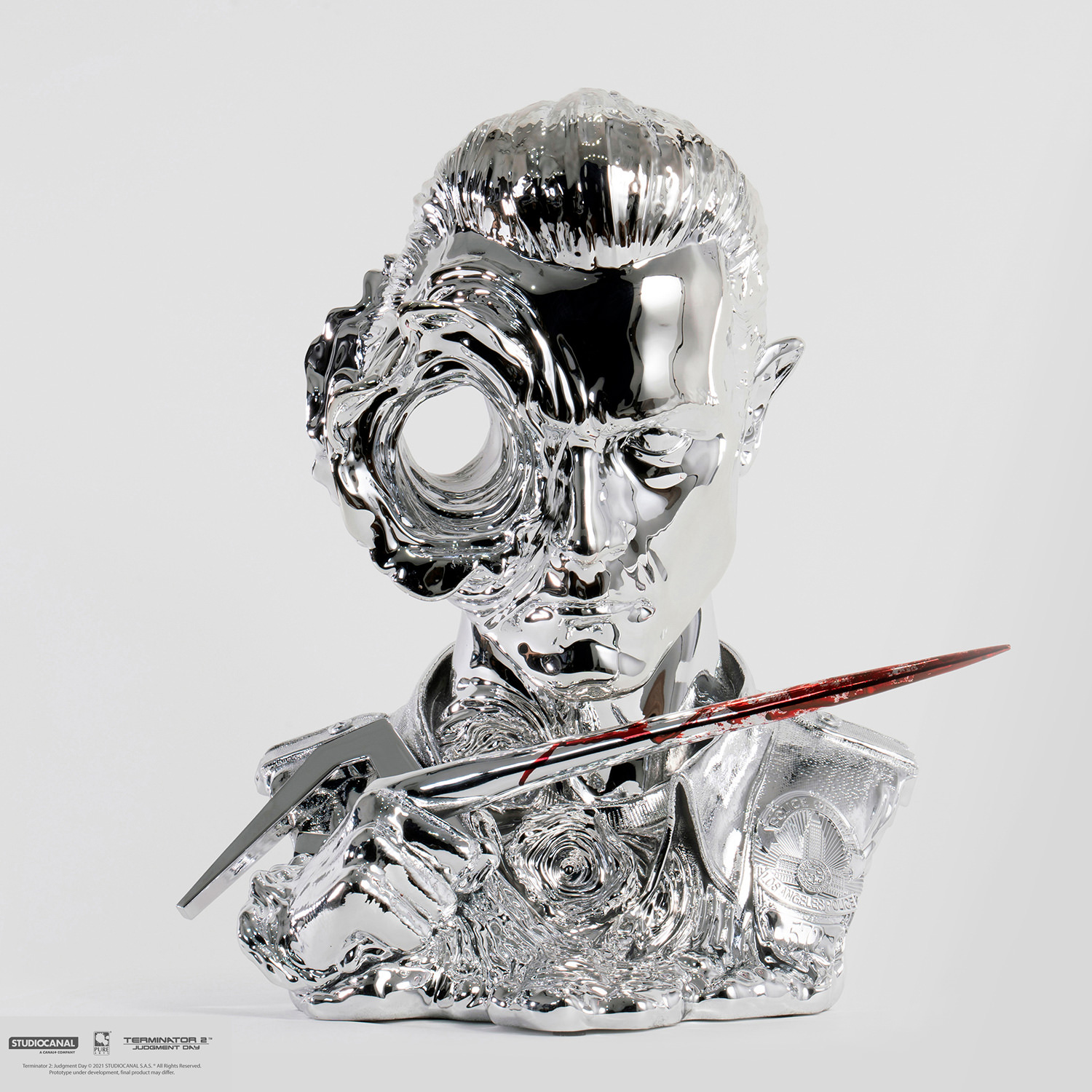 T-1000 (LIQUID METAL) DELUXE ART MASK