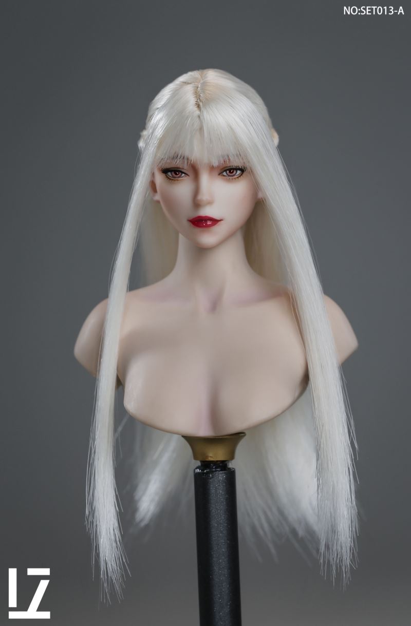female head carving SET013 1/6
