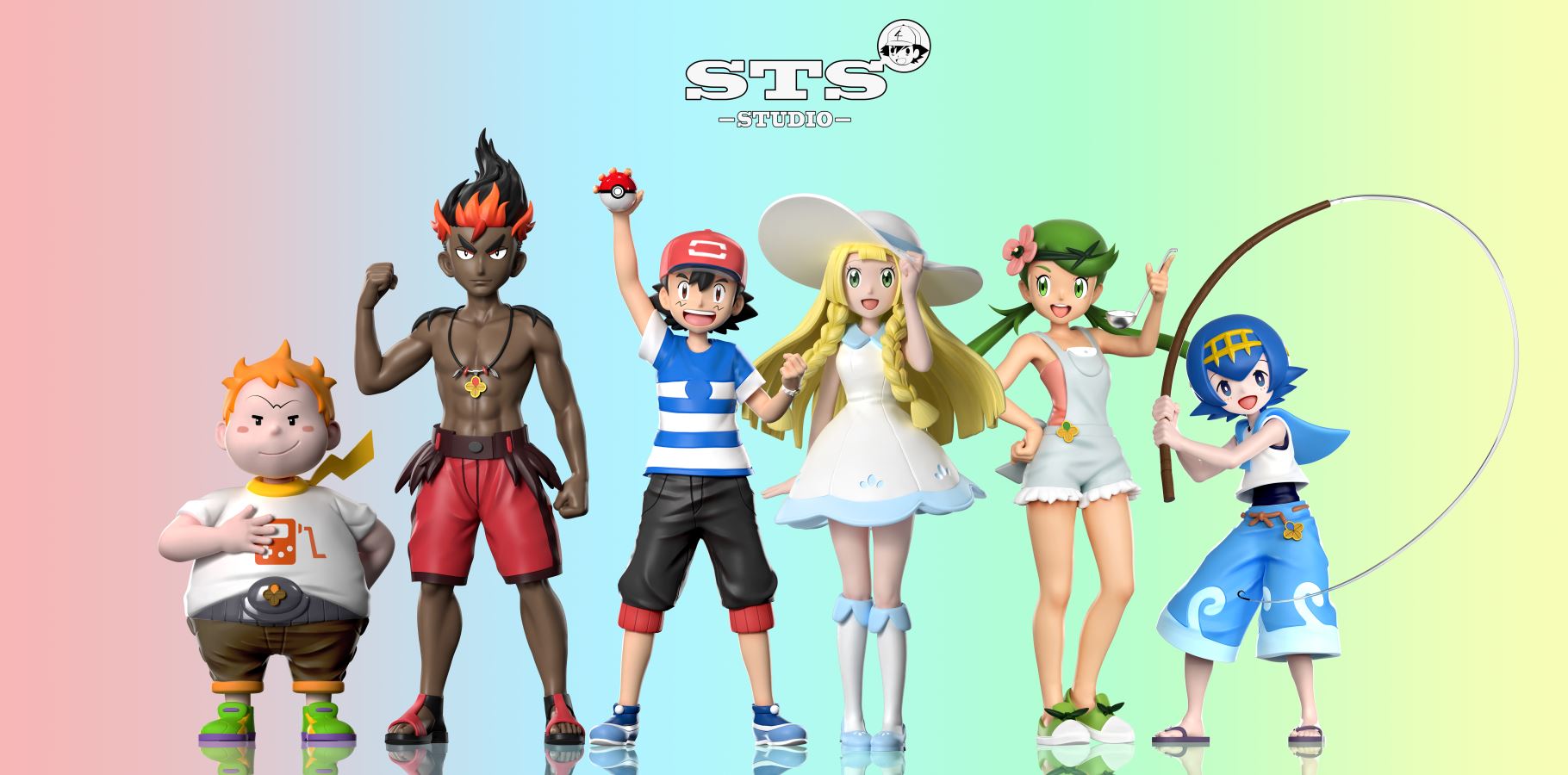 Protagonist Group - Pokemon Sun & Moon