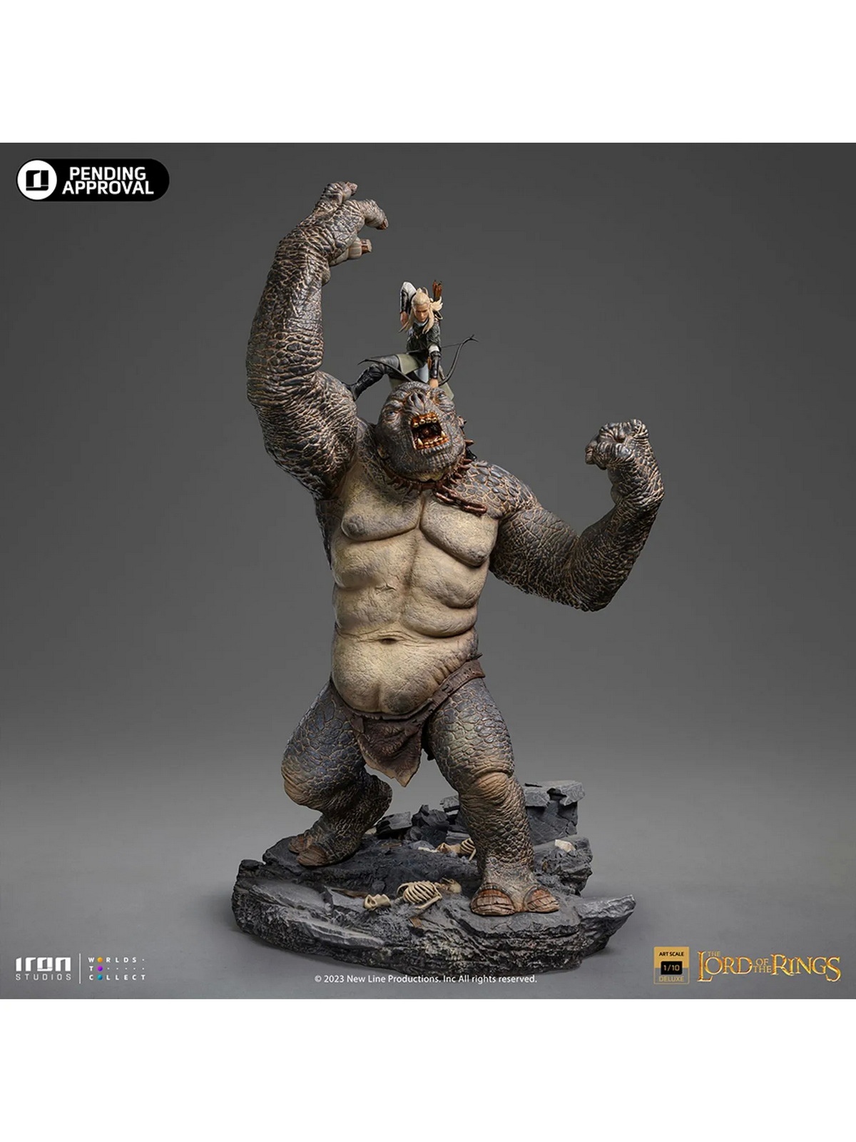 Legolas Vs Cave Troll Deluxe - Lord of the Rings - Art Scale 1/10