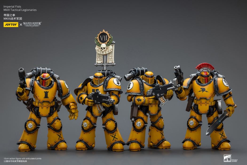 Imperial Fists-Legion Chaplain Archon/MkIII Legion Tactical Squad/MkIII Legion Predator Squad 1/18