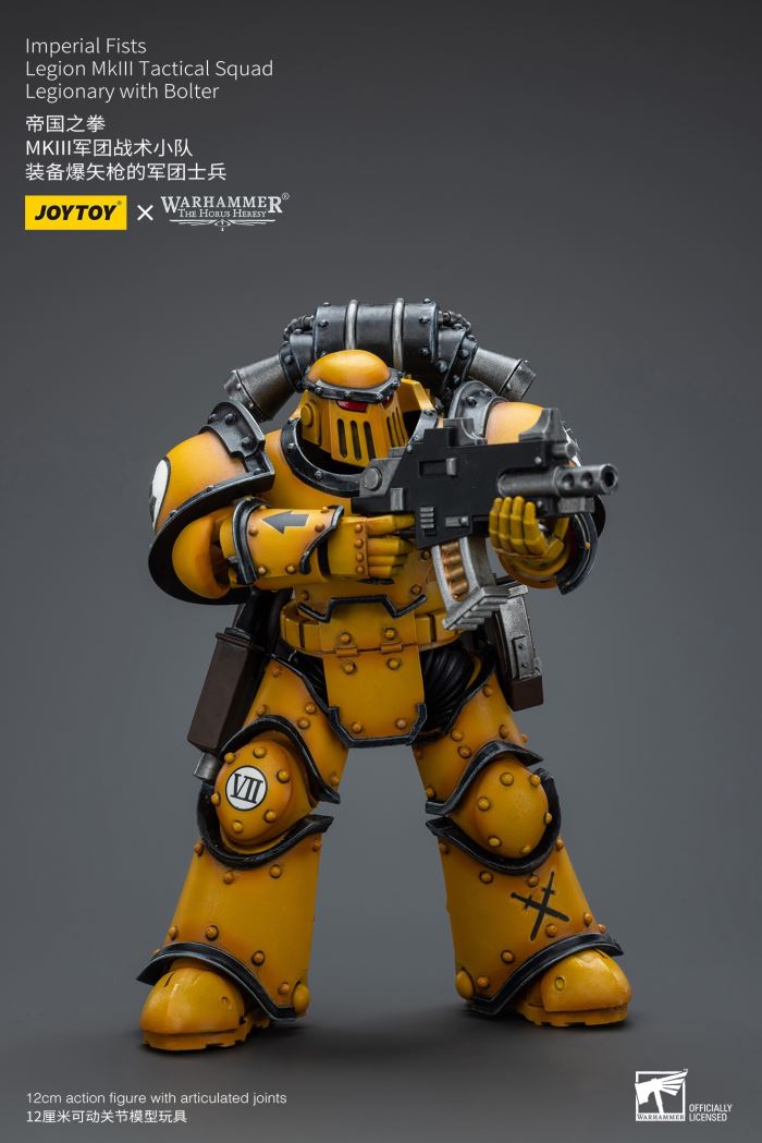 Imperial Fists-Legion Chaplain Archon/MkIII Legion Tactical Squad/MkIII Legion Predator Squad 1/18