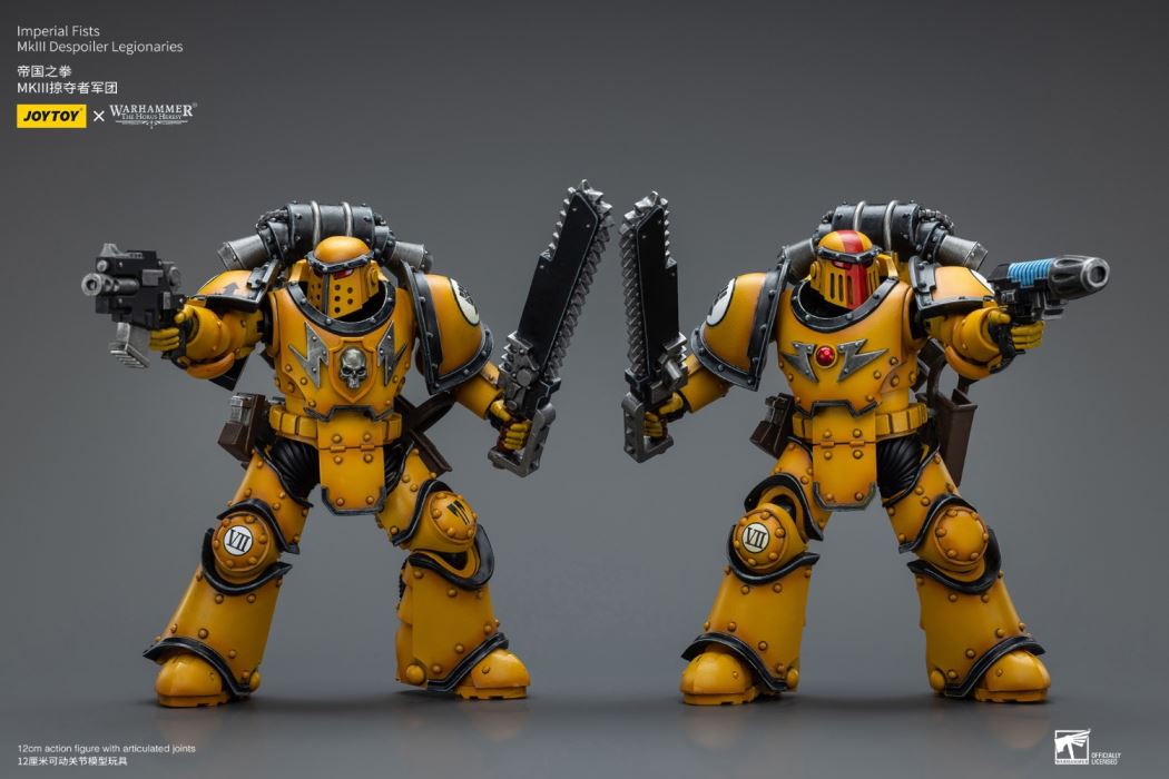 Imperial Fists-Legion Chaplain Archon/MkIII Legion Tactical Squad/MkIII Legion Predator Squad 1/18