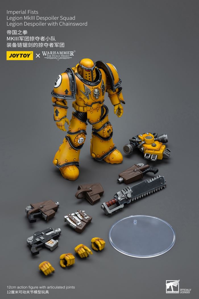 Imperial Fists-Legion Chaplain Archon/MkIII Legion Tactical Squad/MkIII Legion Predator Squad 1/18