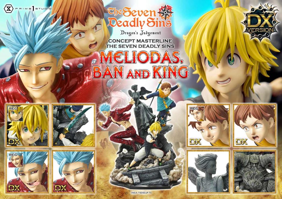 The Seven Deadly Sins  Meliodas, Ban and King Deluxe Version