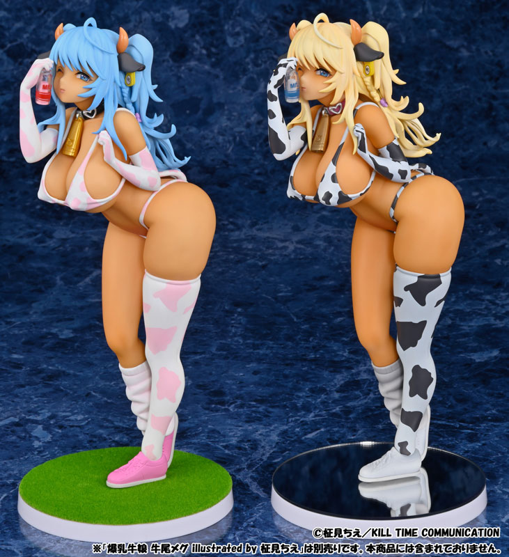 Bakunyuu Ushimusume Meg Ushio Strawberry Milk Ver. illustrated by Chie Masami 1/6