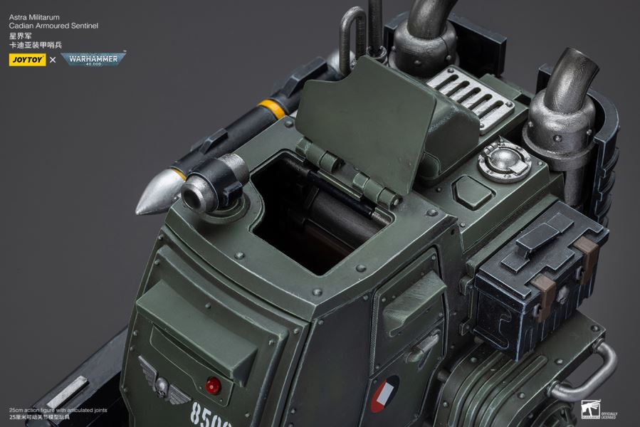 Emperor's Custodes Blade Warrior/Adeptus Mechanicus Castellan Robot/Cartier Sentinel Mecha-Pilot 1/18