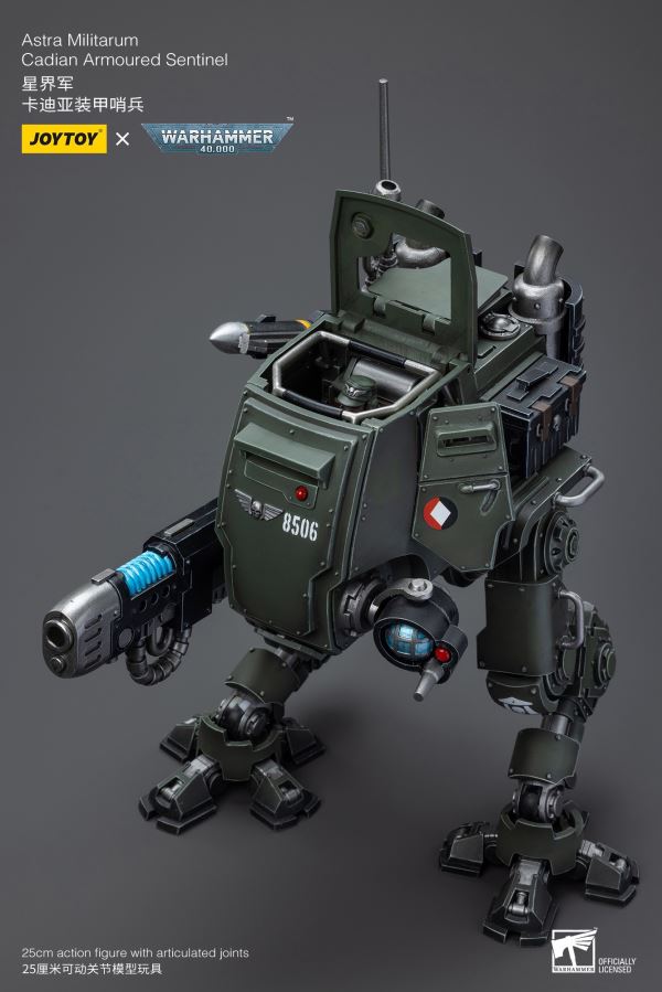 Emperor's Custodes Blade Warrior/Adeptus Mechanicus Castellan Robot/Cartier Sentinel Mecha-Pilot 1/18