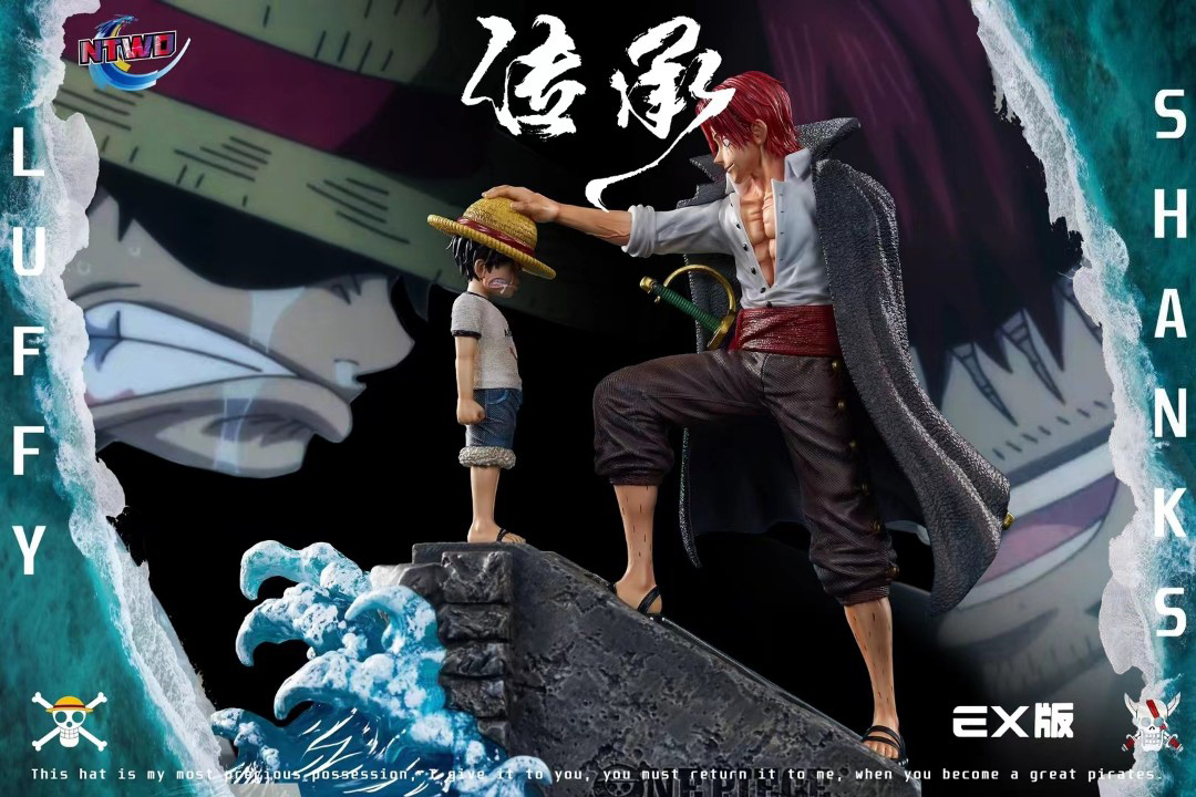 Luffy & Red-haired Shank - One Piece