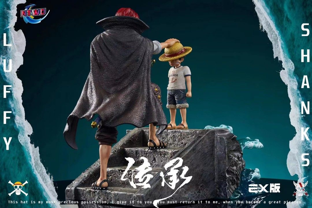 Luffy & Red-haired Shank - One Piece