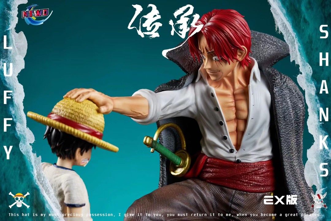 Luffy & Red-haired Shank - One Piece